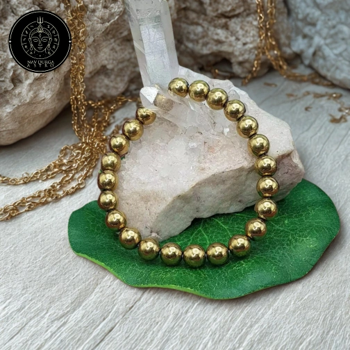 Golden Hematite Bracelet - For Successful Career and Social Image